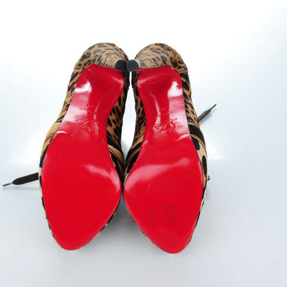 Christian Louboutin Pony Hair Leopard Venus Orlato 140 Booties 41 5 of 7