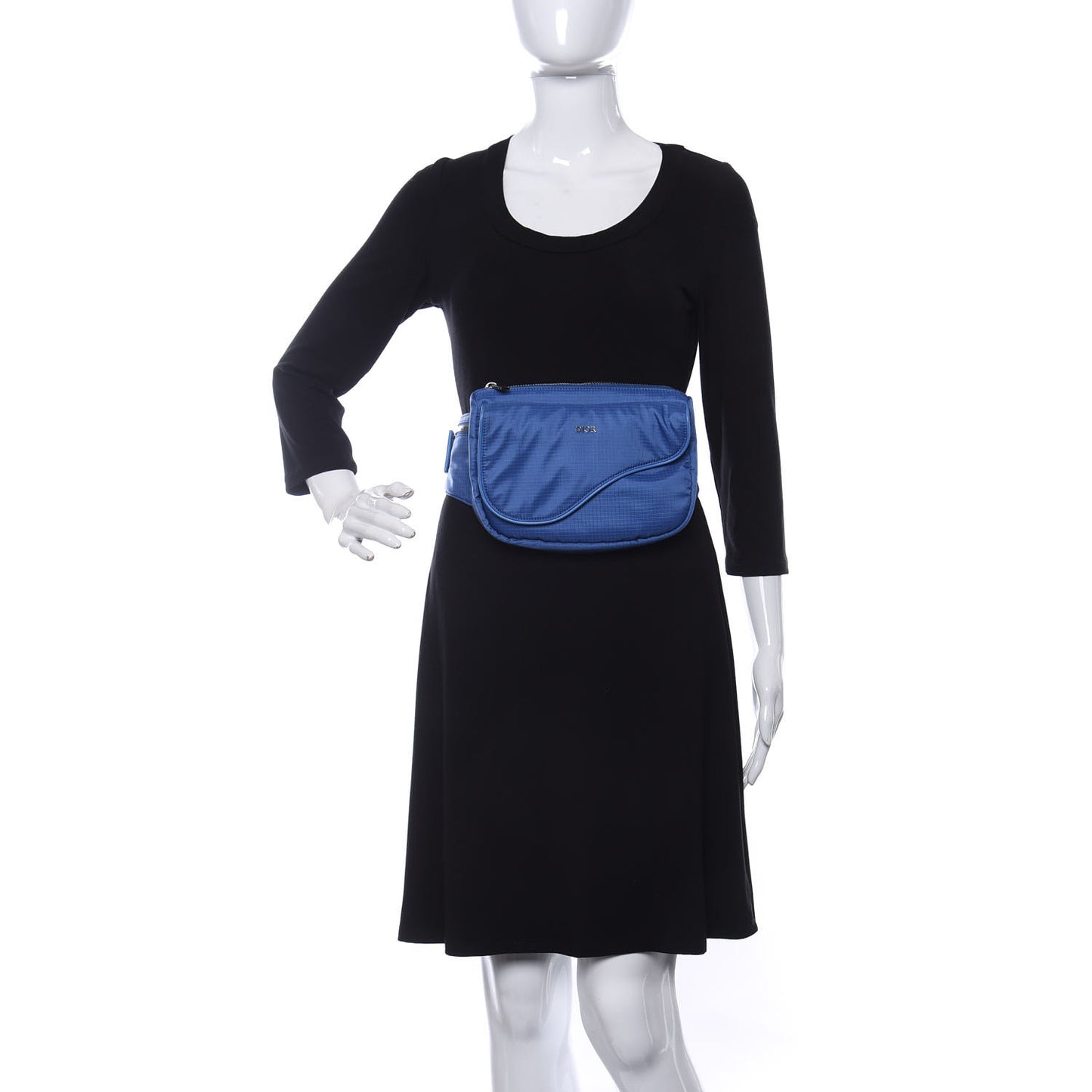 Nylon Saddle Belt Bag Blue