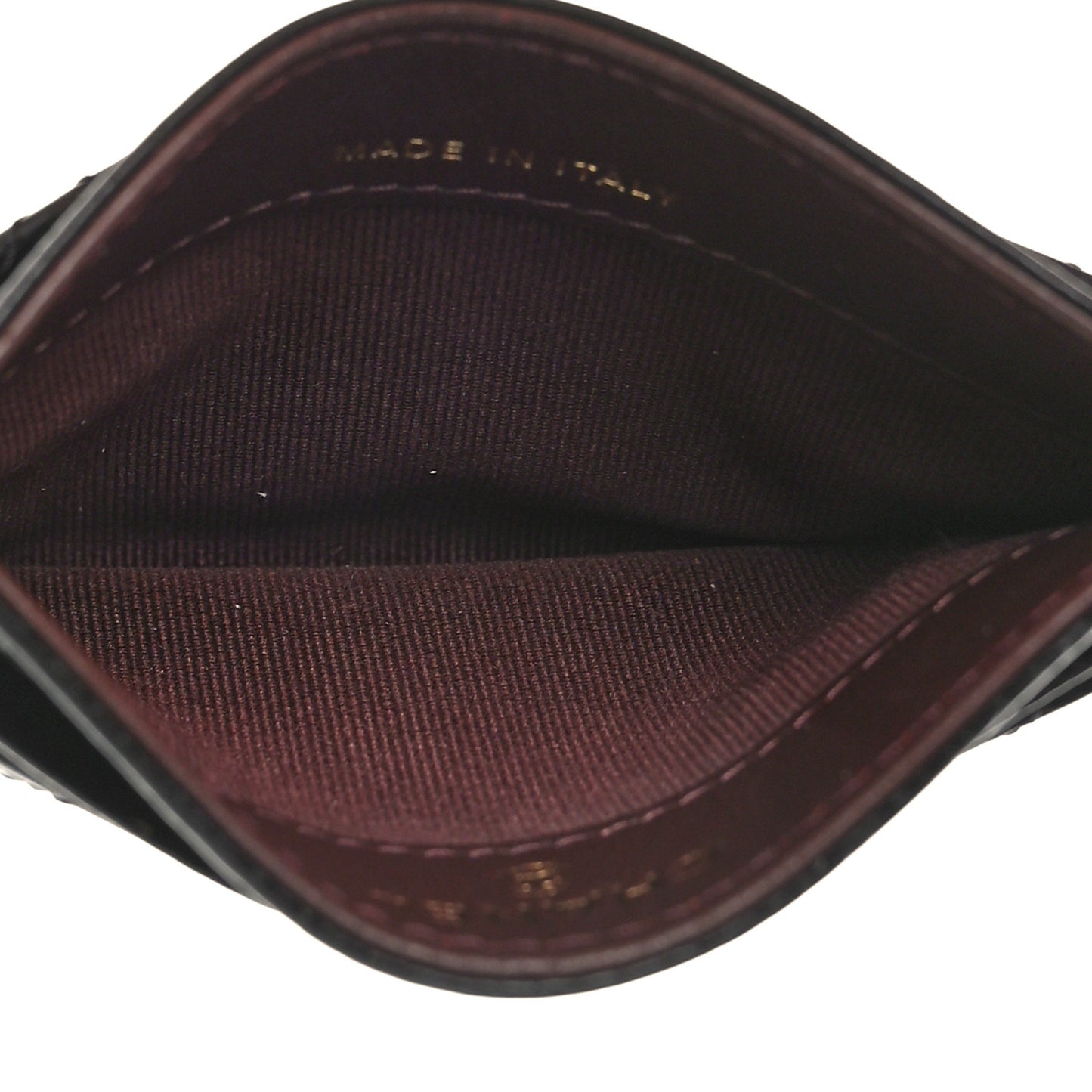 Caviar Quilted Card Holder Black