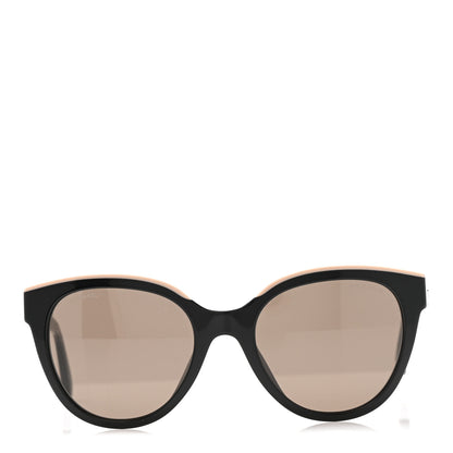 Chanel Acetate CC Butterfly Sunglasses 5414 Black Beige 2 of 8