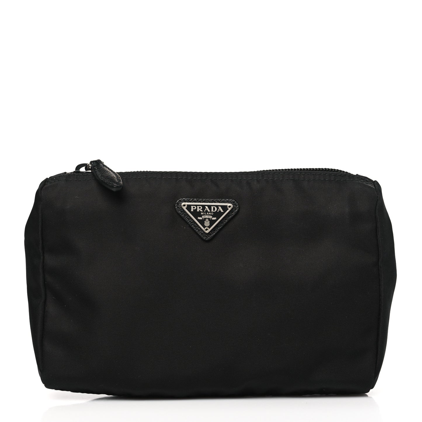 Tessuto Nylon Vela Cosmetic Pouch Black