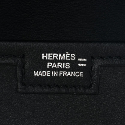 Hermes Swift Lizard Jige Elan Touch 29 Clutch Black Ombre 6 of 7