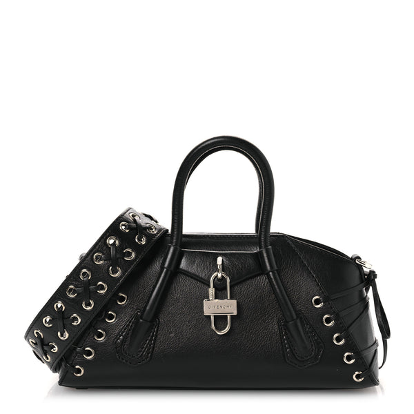 Givenchy Calfskin Lace Mini Antigona Stretch Black 1792877