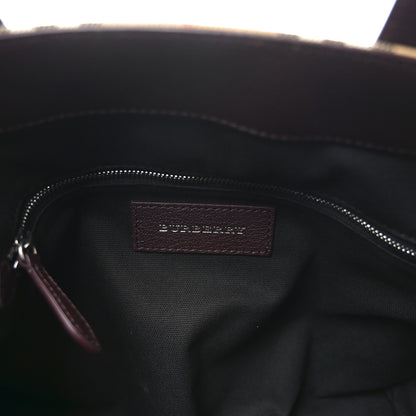 Burberry Goatskin Vintage Check Medium Banner Tote Deep Claret 6 of 10