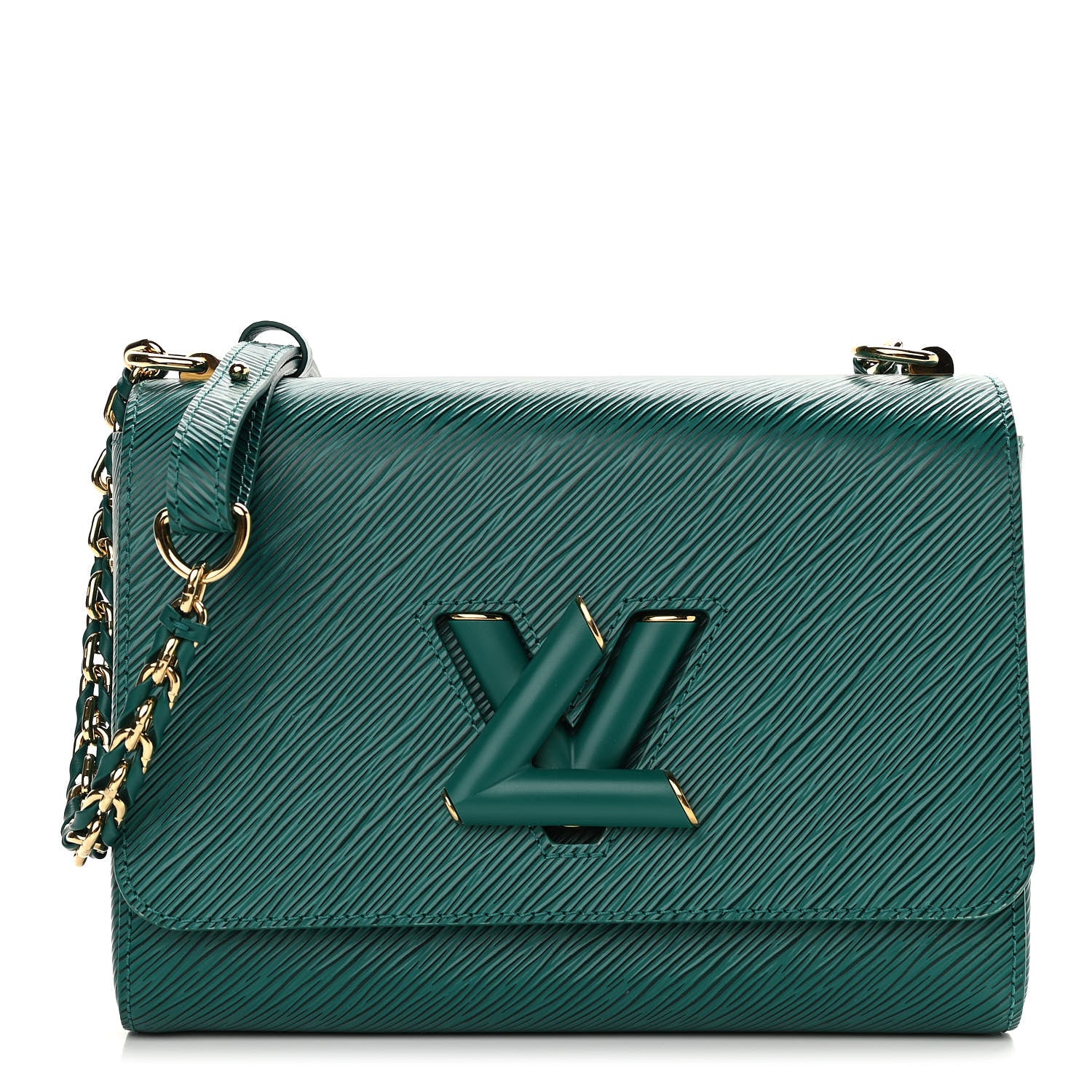 Louis Vuitton Epi Twist Shoulder Bag MM Emeraude 1 of 10
