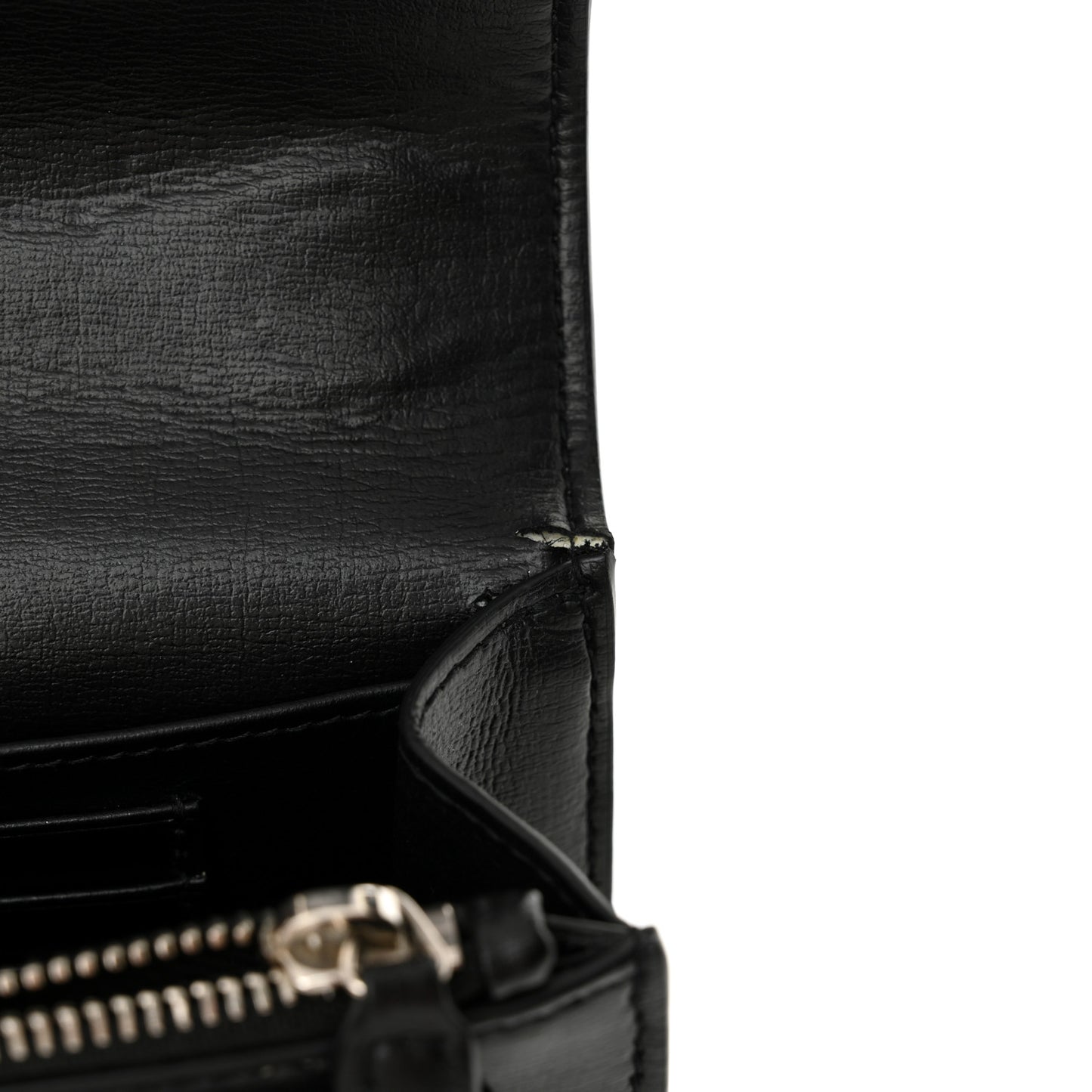 Calfskin Monogram Sunset Chain Wallet Black