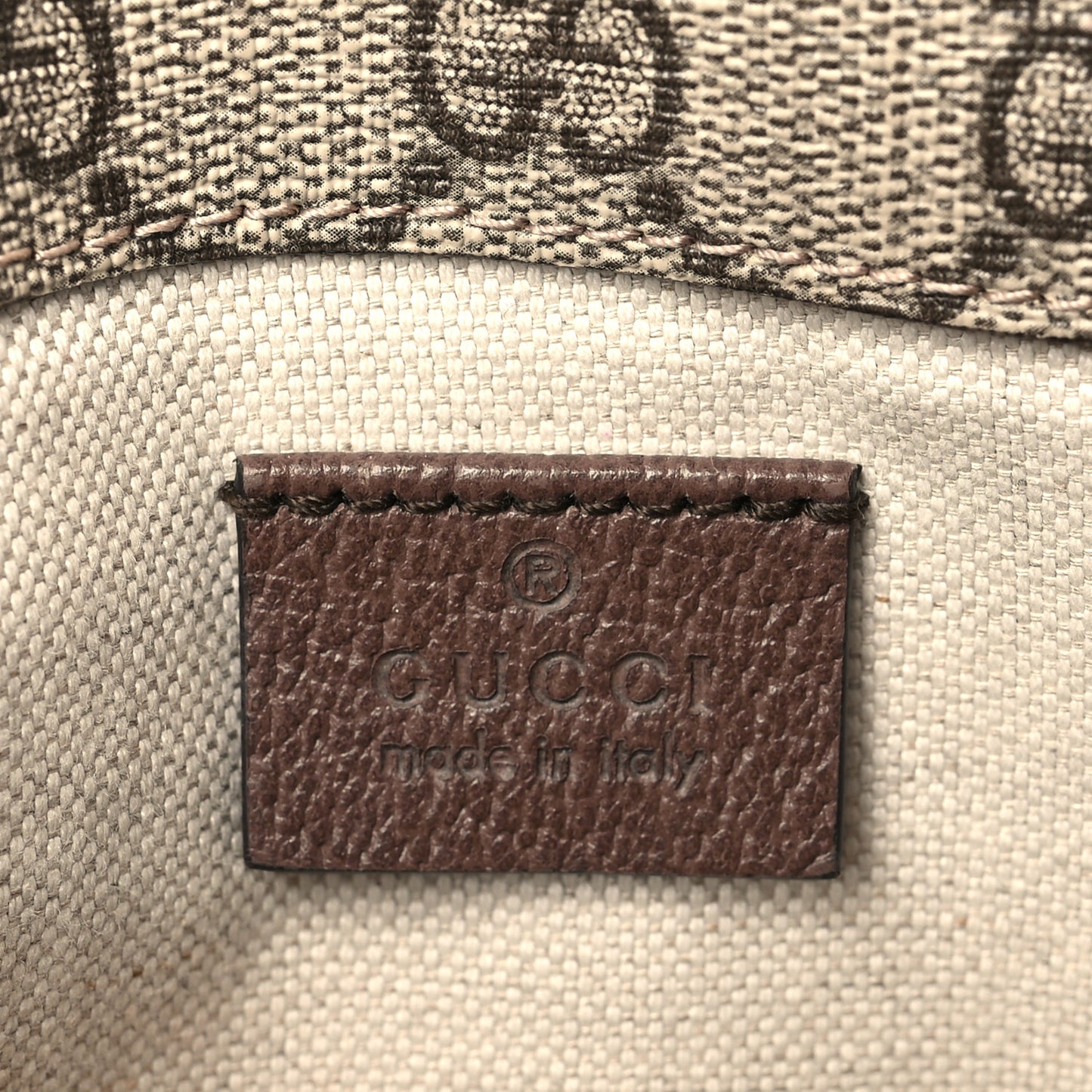 GG Supreme Monogram Neo Vintage Web Belt Bag Brown