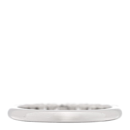 Tiffany Platinum Diamond .27ctw 2.2mm Half Circle Forever Band Ring 48 4.5 3 of 4