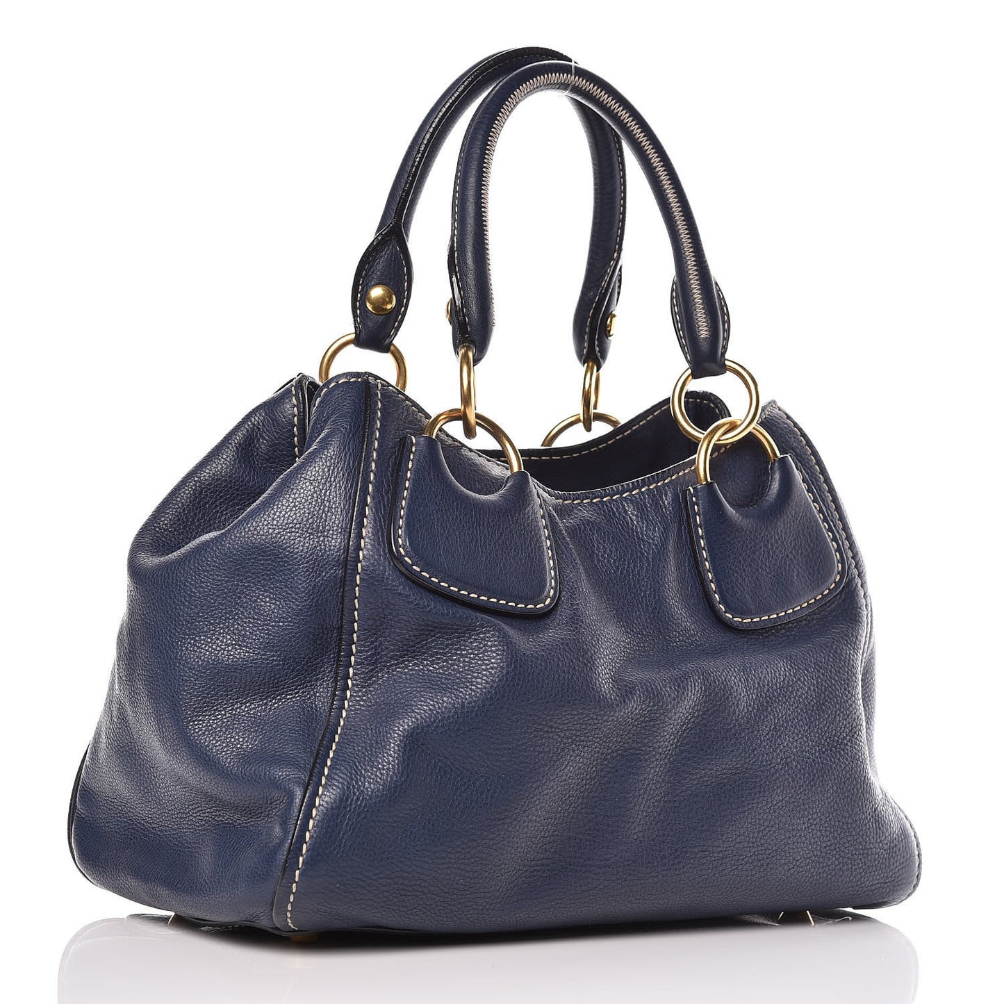 Vitello Shopping Tote Blue