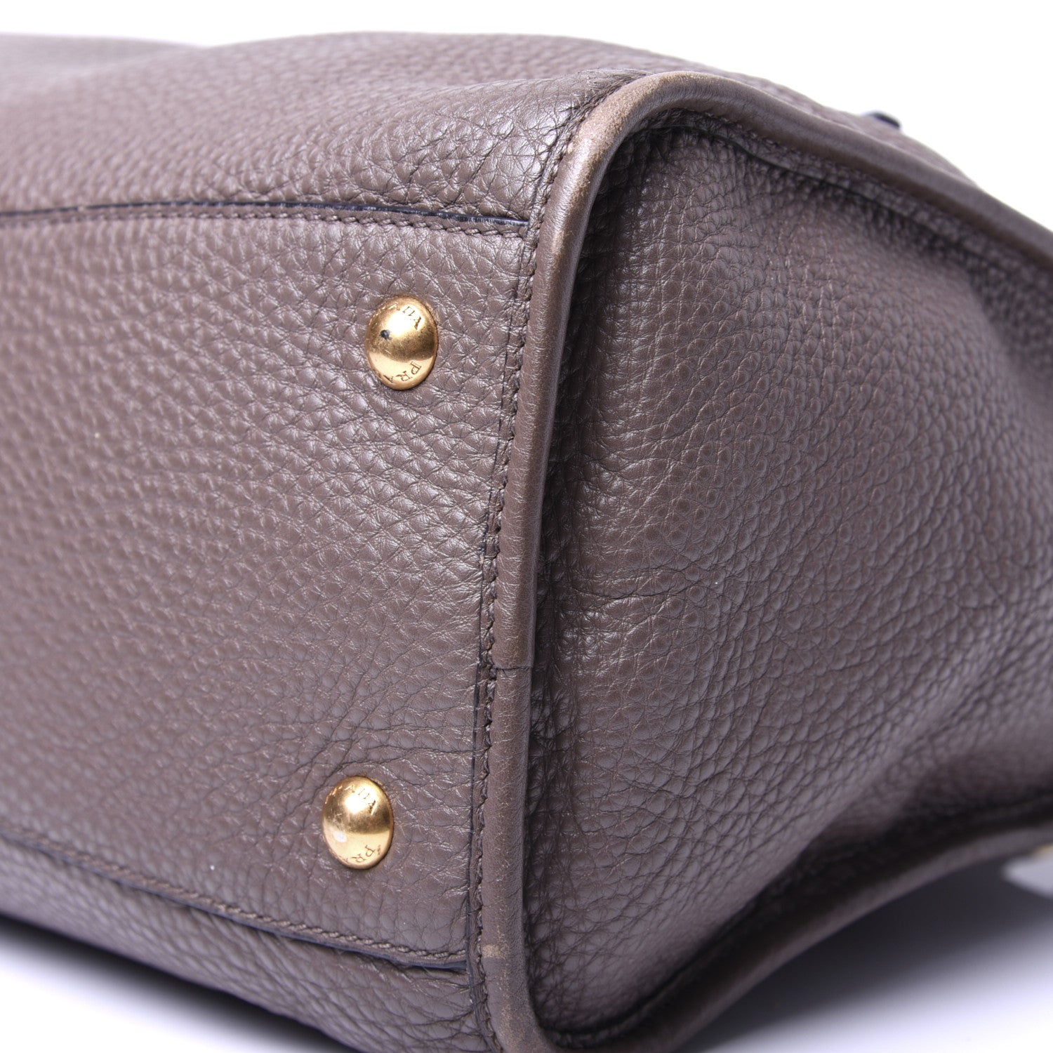 Prada Vitello Daino Shopping Satchel Argilla 7 of 14