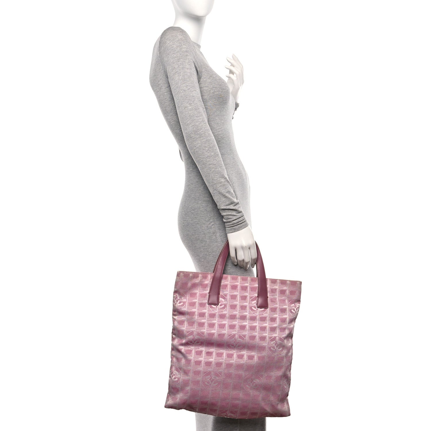 Chanel Nylon Large Travel Tote Pink 2 of 16