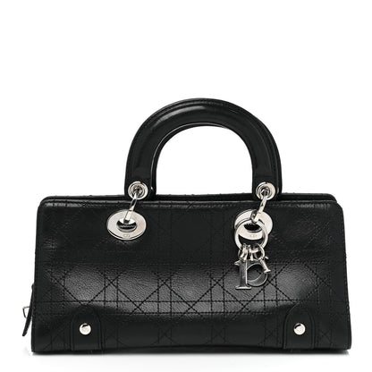Christian Dior Calfskin Cannage Stitched Small Lady East West Lady Dior Black 1 of 11