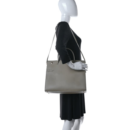 Burberry Grainy Calfskin Title Bag Light Beige 2 of 16