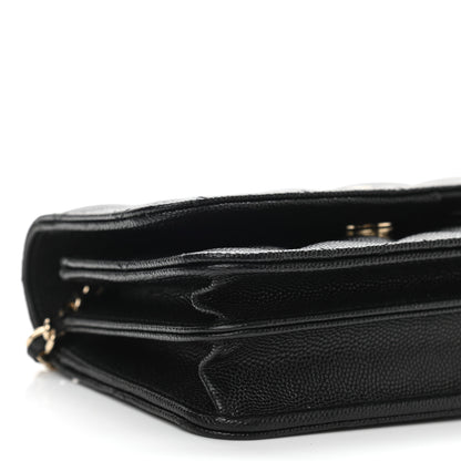 Chanel Caviar Quilted Mini Wallet On Chain WOC Black 9 of 11