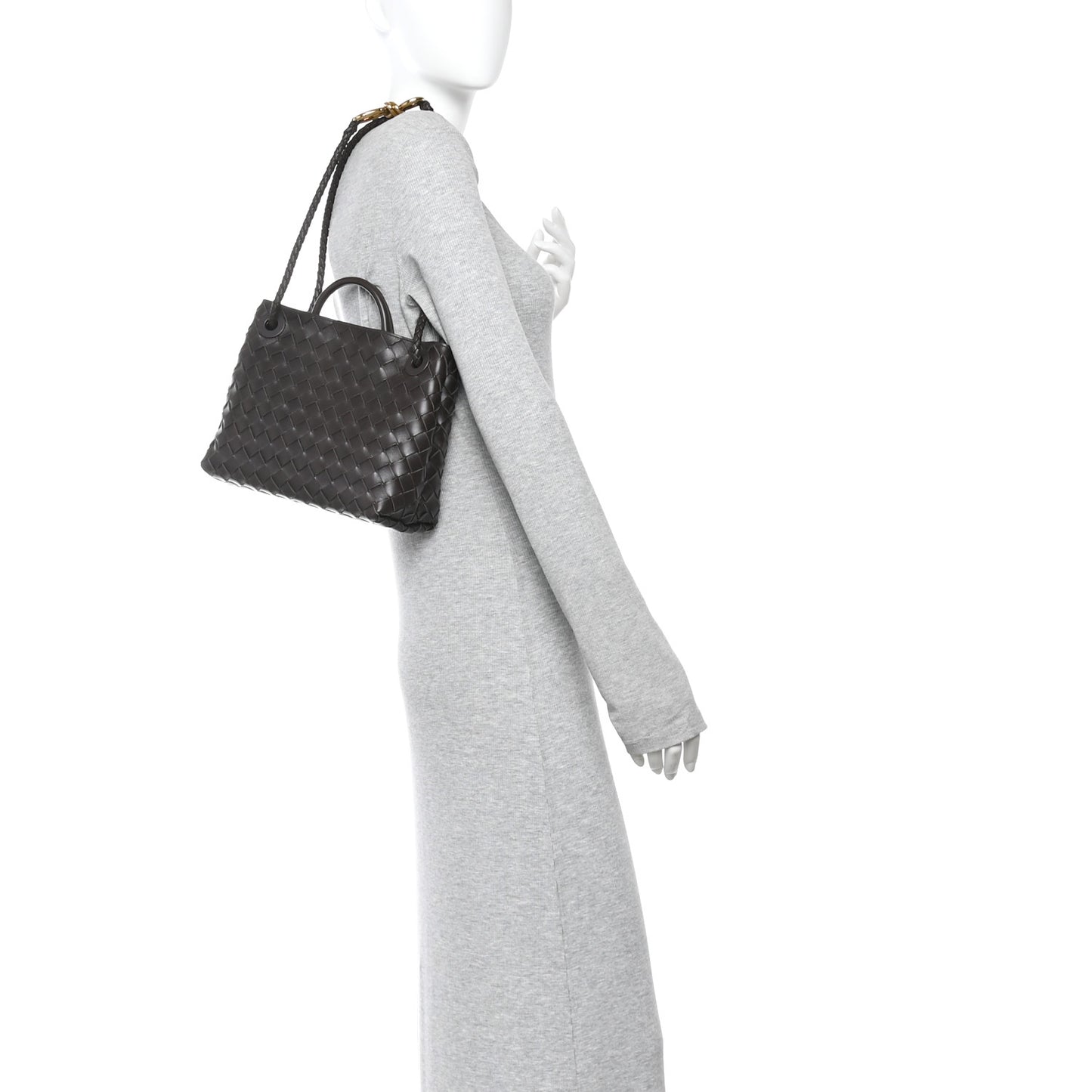 Nappa Intrecciato Small Andiamo Shoulder Bag Fondant
