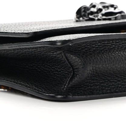 Versace Grained Calfskin Palazzo Chain Evening Bag Black 8 of 15