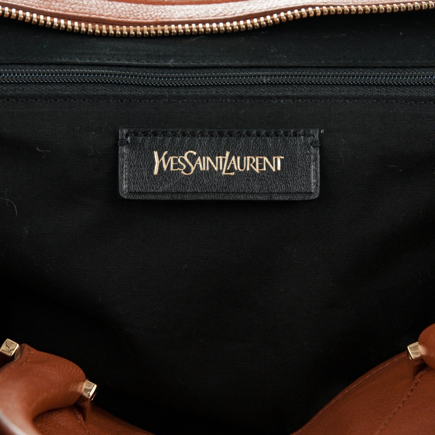 Saint Laurent Sheepskin Medium Cabas Chyc Whiskey 6 of 6