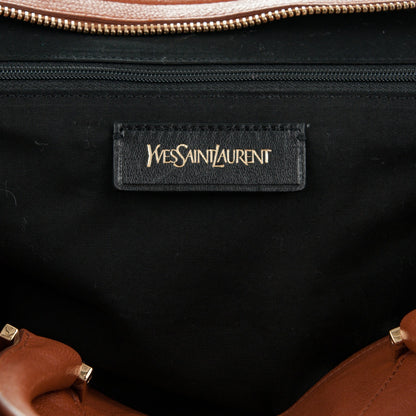 Saint Laurent Sheepskin Medium Cabas Chyc Whiskey 6 of 6