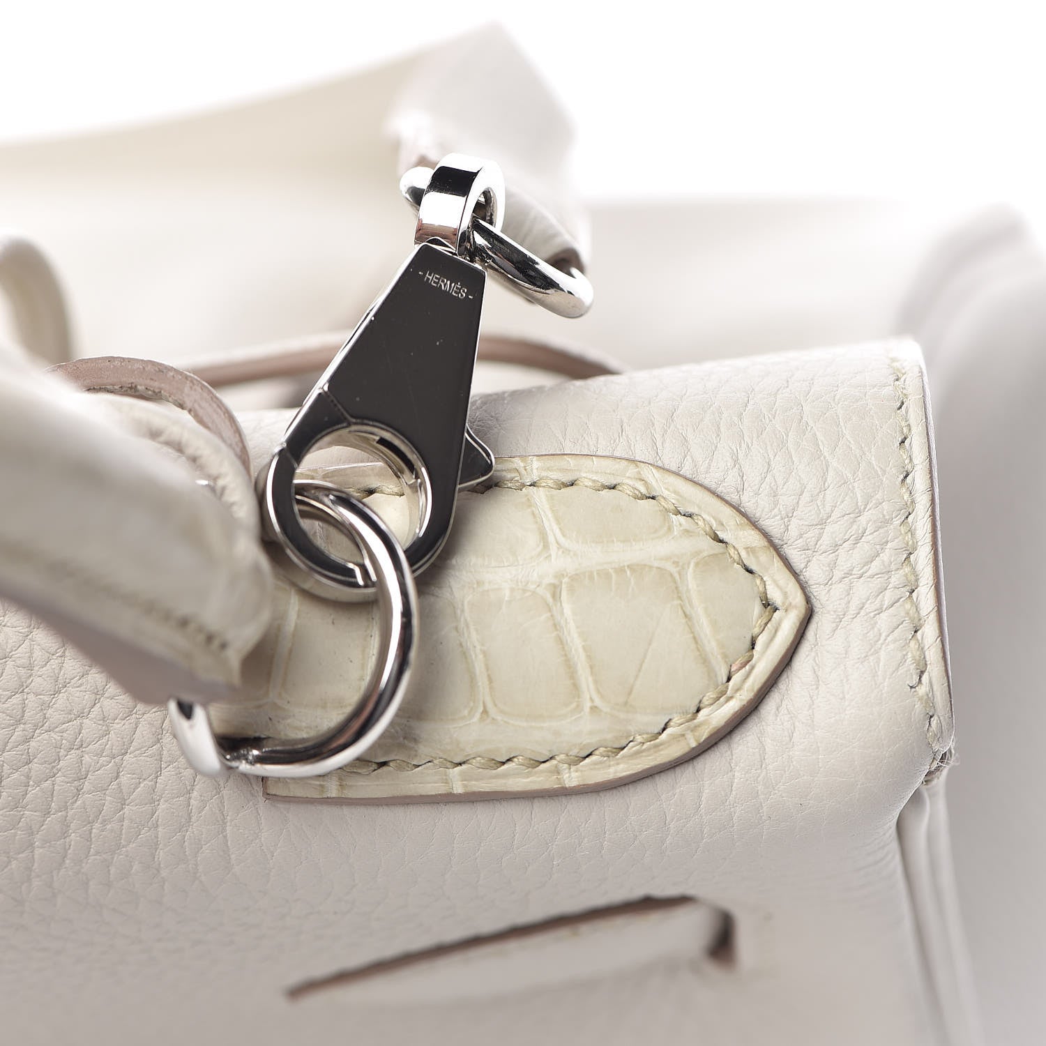 Hermes Matte Alligator Togo Kelly Retourne 28 Beton 13 of 41
