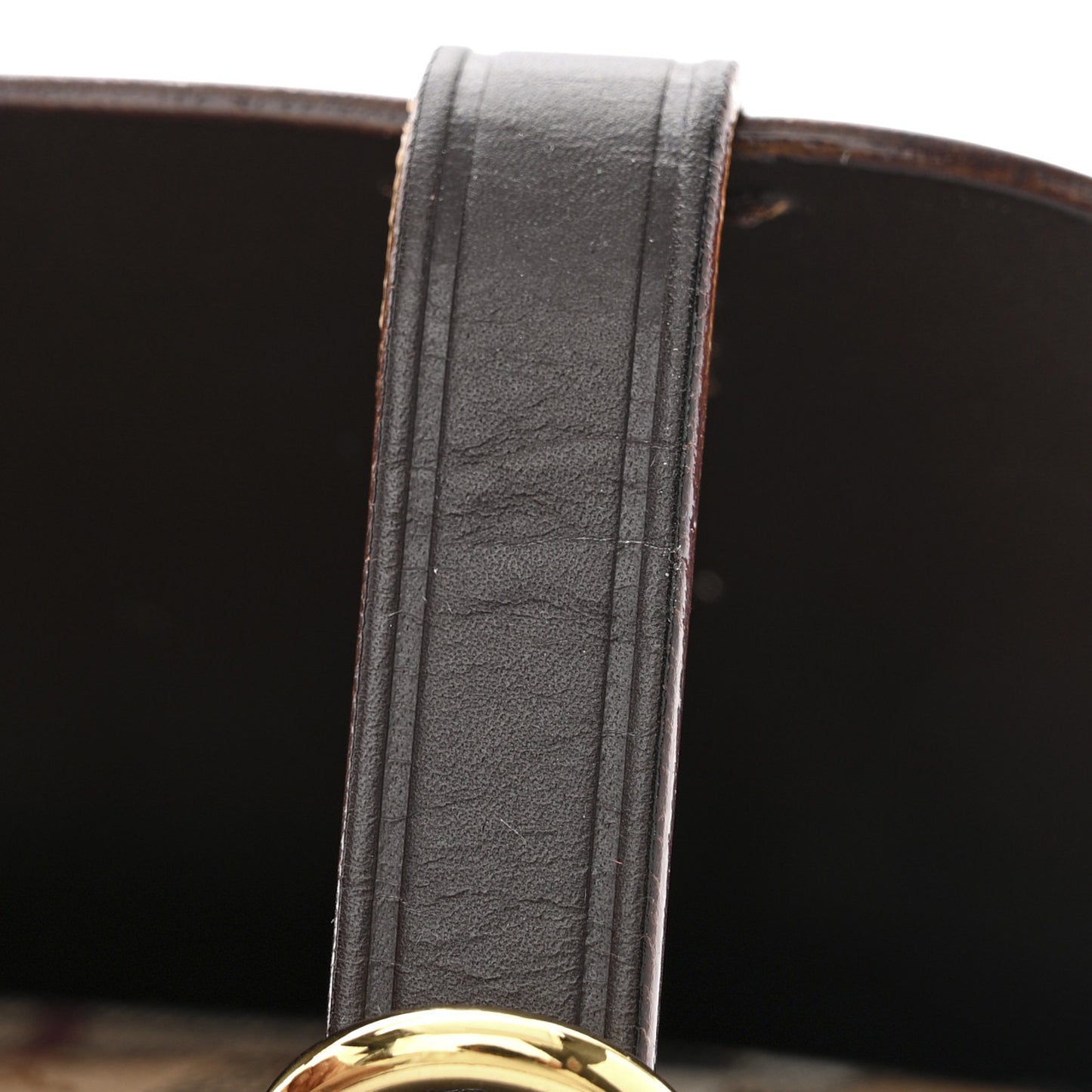 Haymarket Check Baby Bridle Saddle Bag Dark Clove Brown