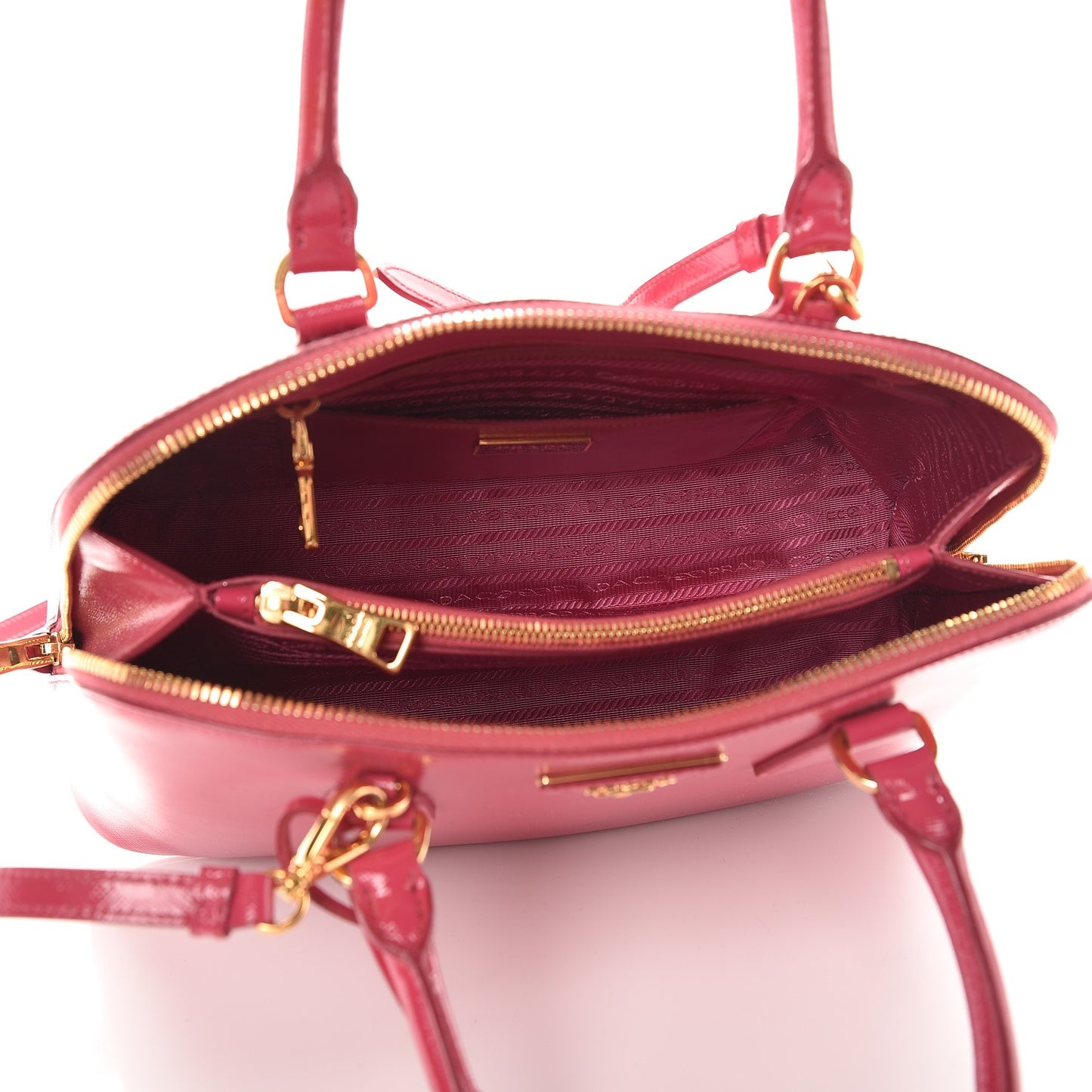 Saffiano Vernice Medium Promenade Tote Peonia