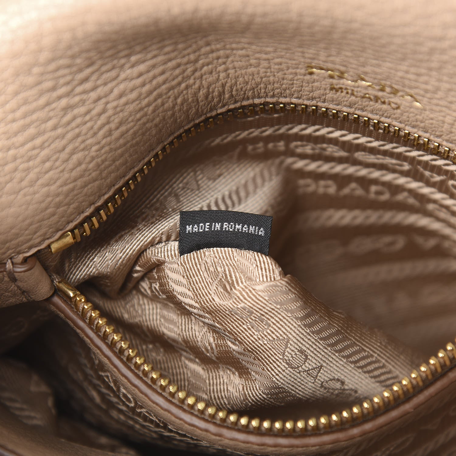 Prada Vitello Daino Crossbody Flap Argilla 7 of 10