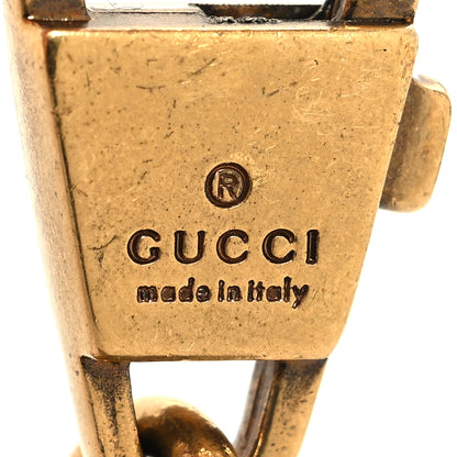 Gucci Metal Crystal Feline Key Charm 3 of 6