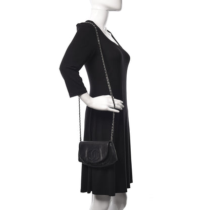Chanel Caviar Half Moon Wallet On Chain WOC Black 2 of 9
