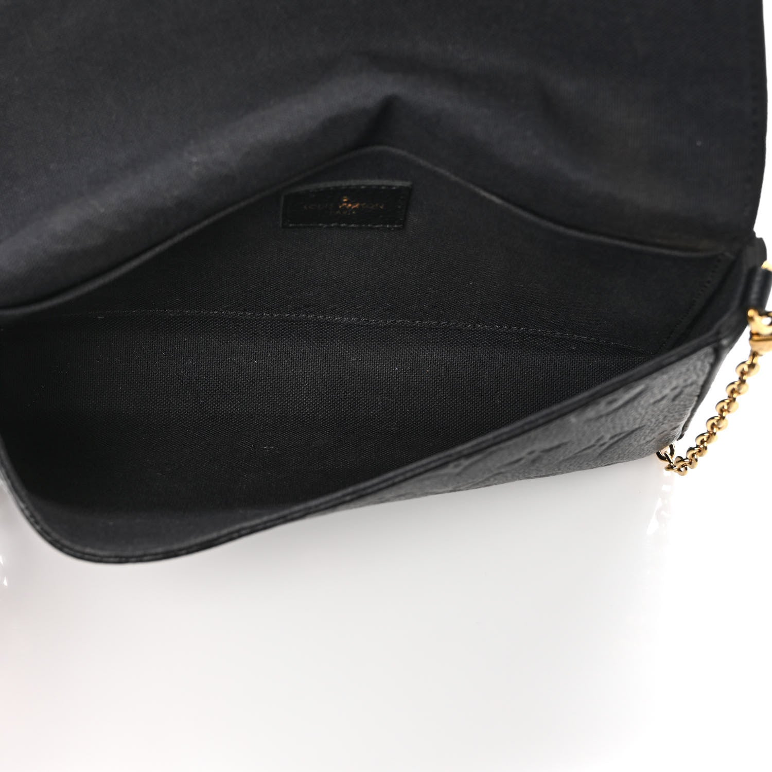 Louis Vuitton Empreinte Pochette Felicie Chain Wallet Black 5 of 11