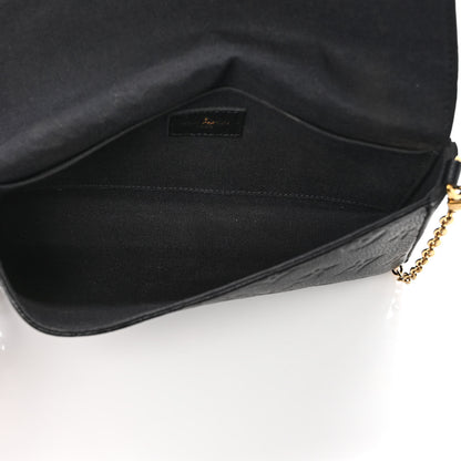 Louis Vuitton Empreinte Pochette Felicie Chain Wallet Black 5 of 11