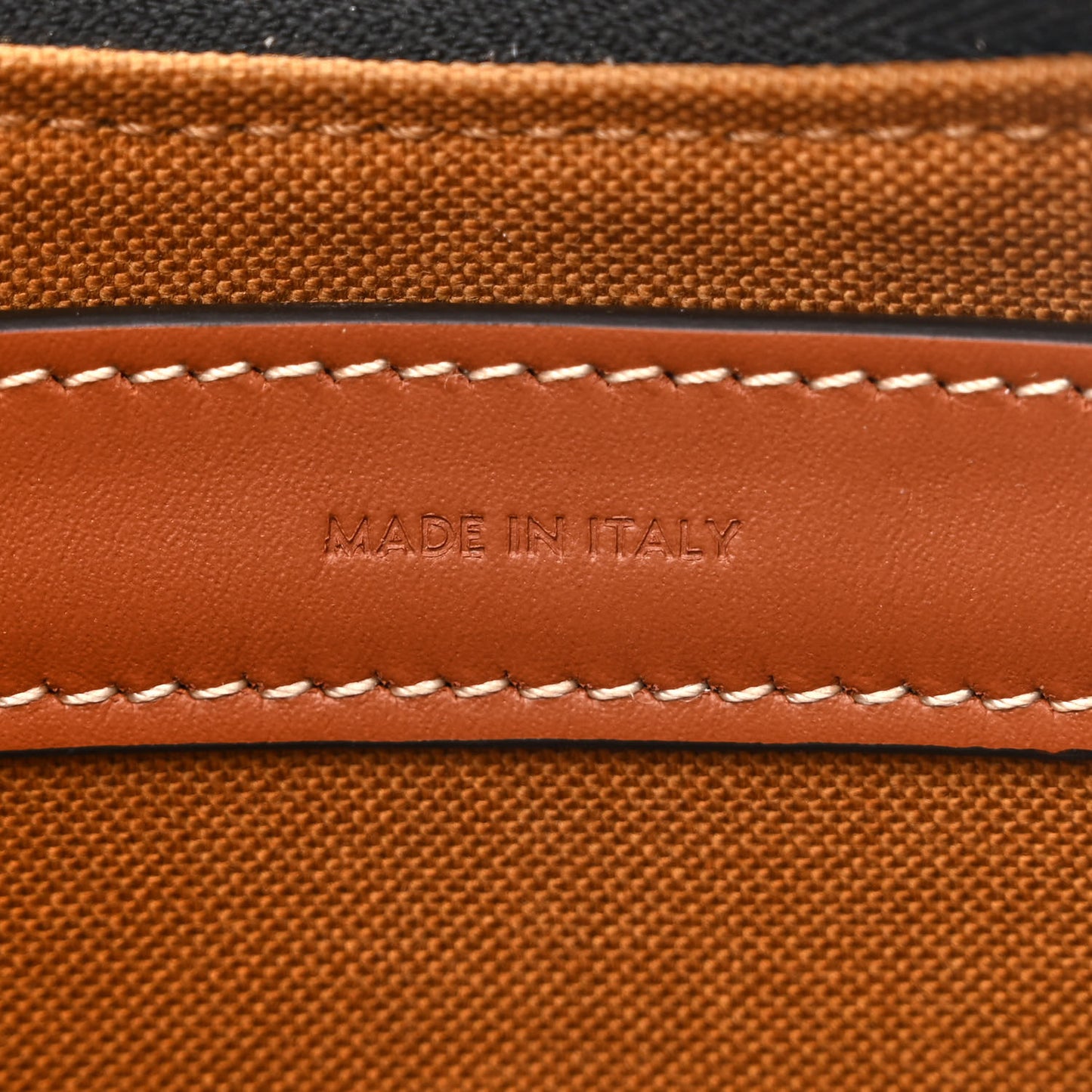 Triomphe Canvas Calfskin Ava Shoulder Bag Tan