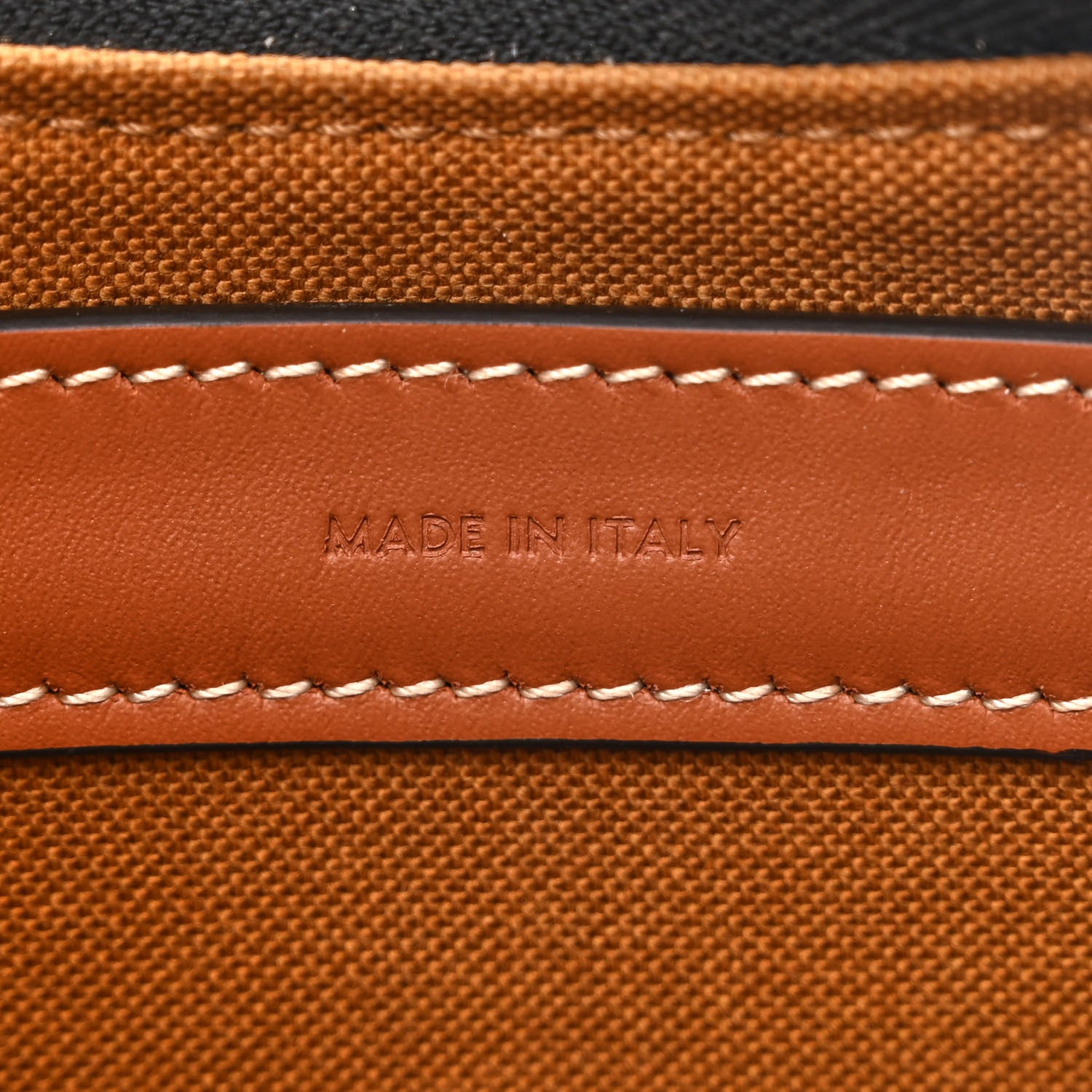 Celine Triomphe Canvas Calfskin Ava Shoulder Bag Tan 7 of 11