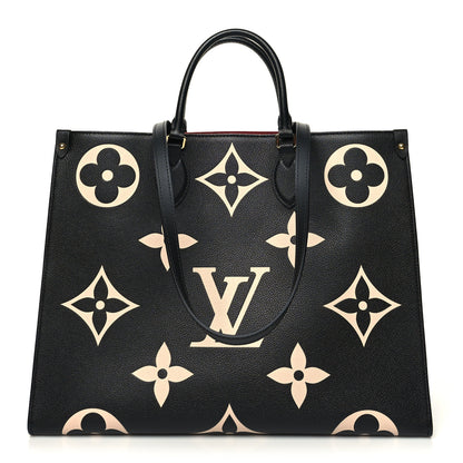 Louis Vuitton Empreinte Monogram Giant Onthego GM Black Beige 1 of 11
