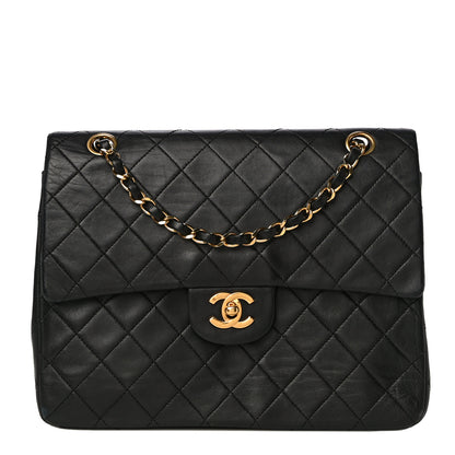 Chanel Lambskin Quilted Medium Double Flap Black 1 of 24