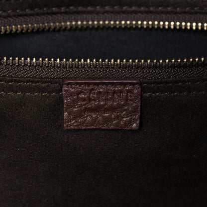 Celine Pebbled Calfskin Mini Luggage Chocolate 5 of 13