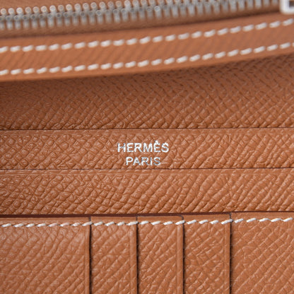Hermes Epsom Bearn Compact Wallet Gold 6 of 8