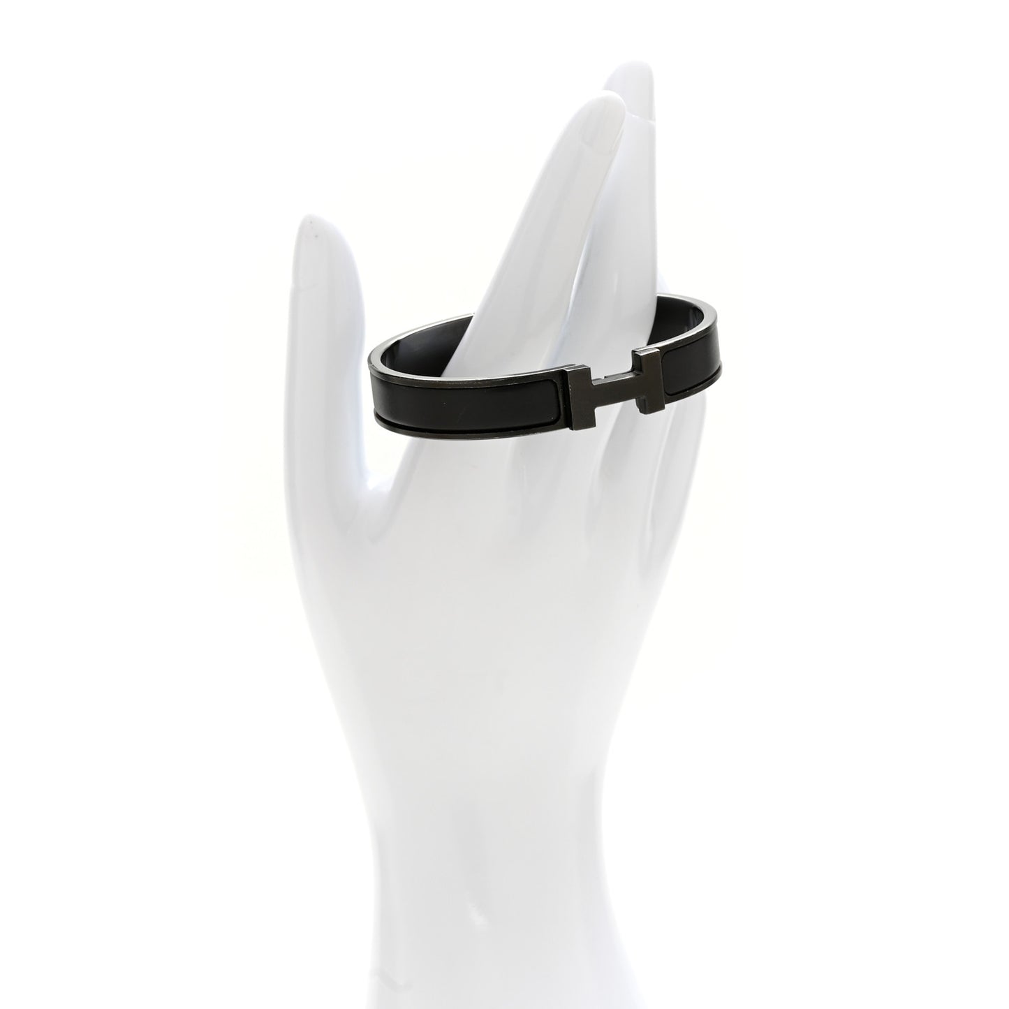 Matte Enamel Narrow Clic Clac HH Bracelet PM So Black