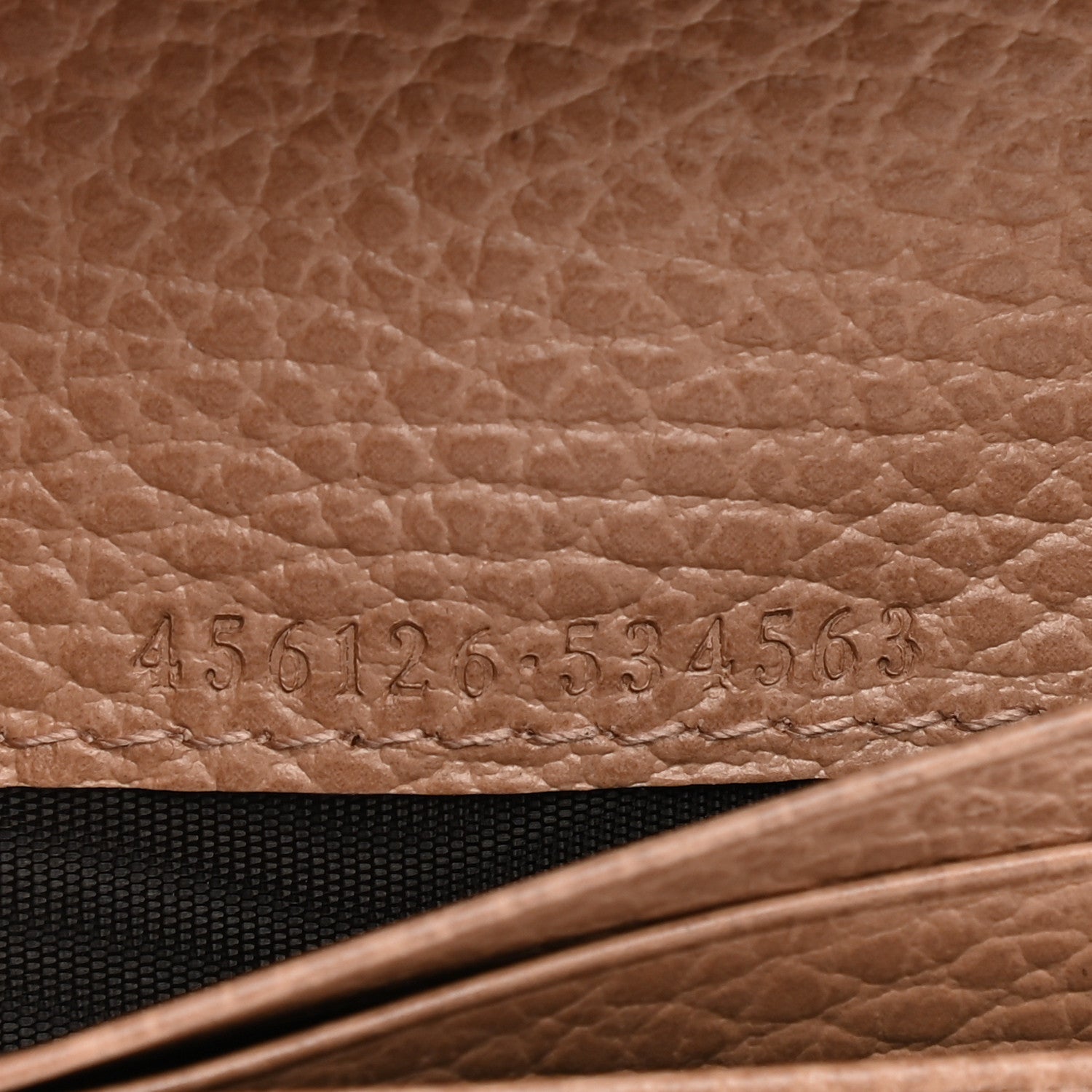 Gucci Dollar Calfskin Enamel Monochrome GG Marmont Card Case Camelia 7 of 7
