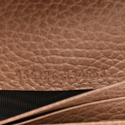 Gucci Dollar Calfskin Enamel Monochrome GG Marmont Card Case Camelia 7 of 7