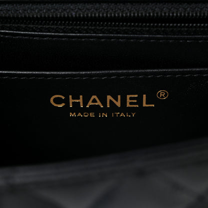 Chanel Lambskin Quilted Mini Crystal Top Handle Rectangular Flap Black 6 of 12