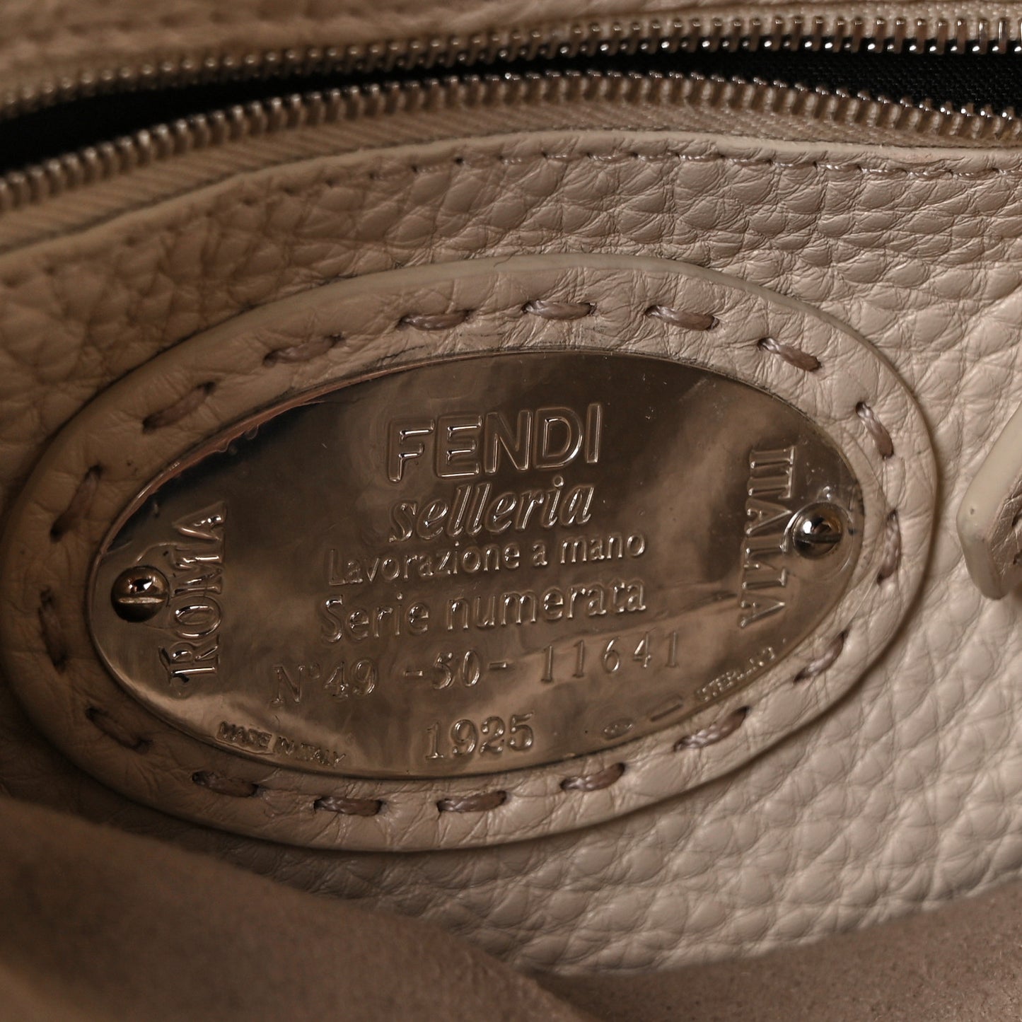 Cuoio Romano Selleria Bi-Color Mini Peekaboo Iconic Satchel English Rose Camelia