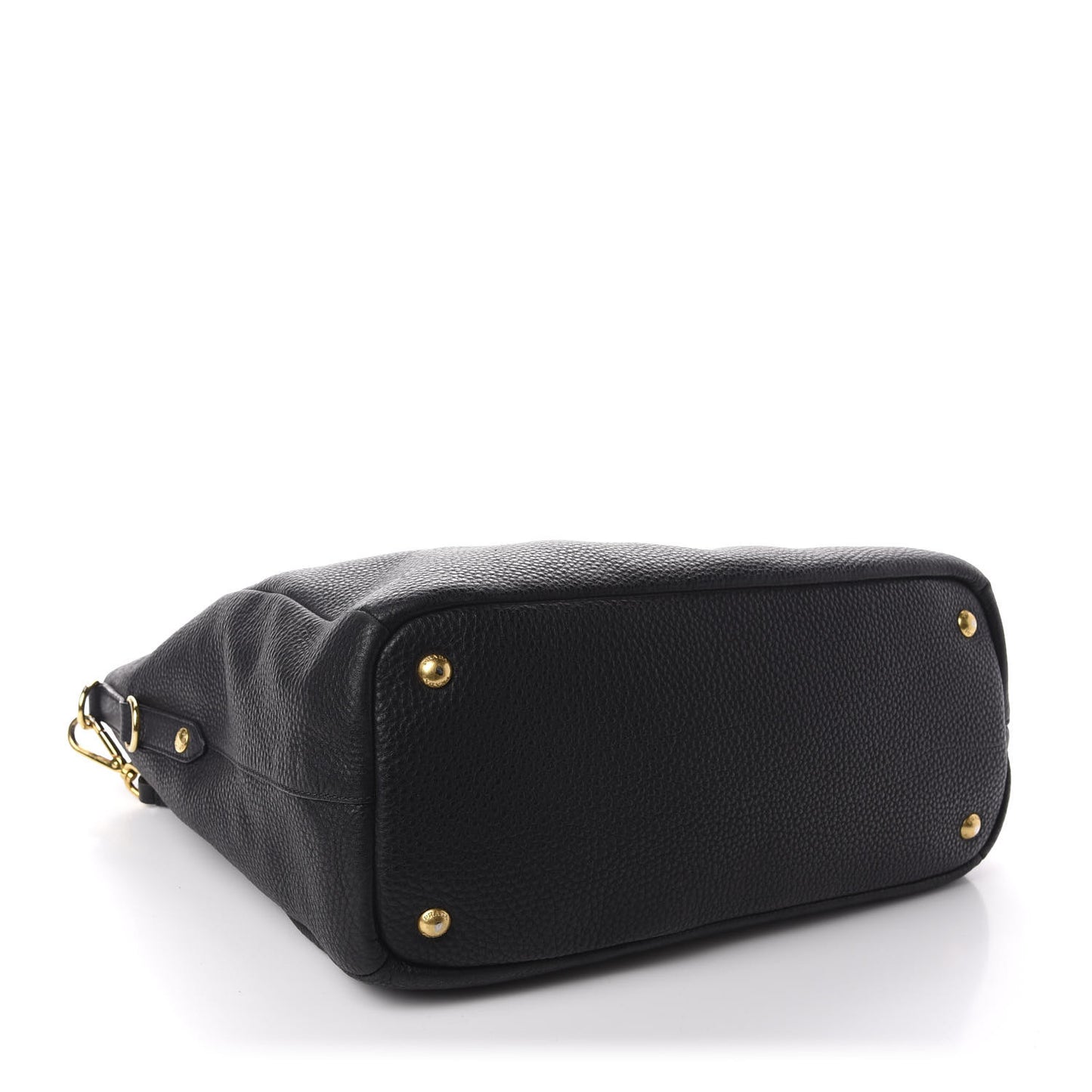 Vitello Daino Shoulder Bag Black