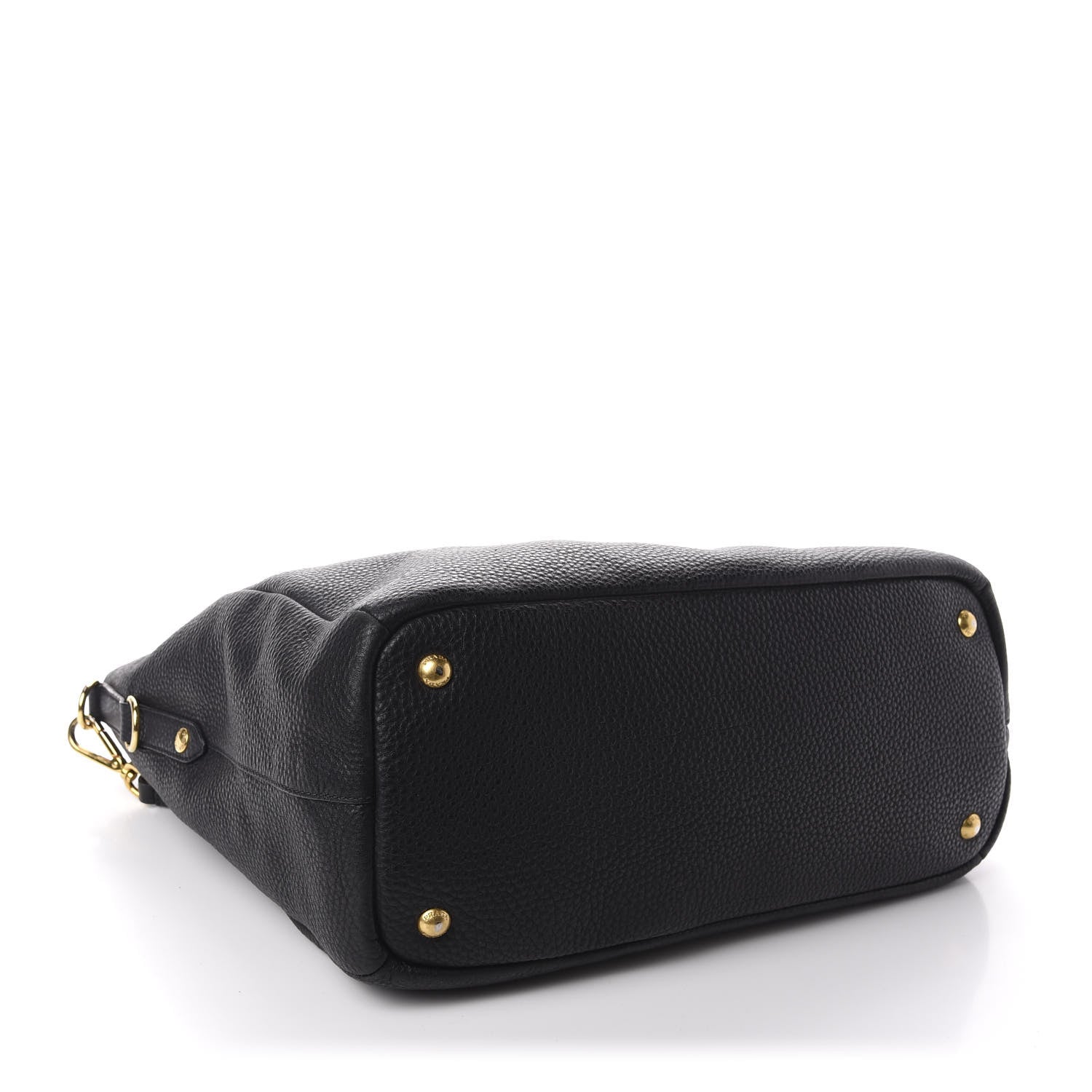 Prada Vitello Daino Shoulder Bag Black 4 of 13