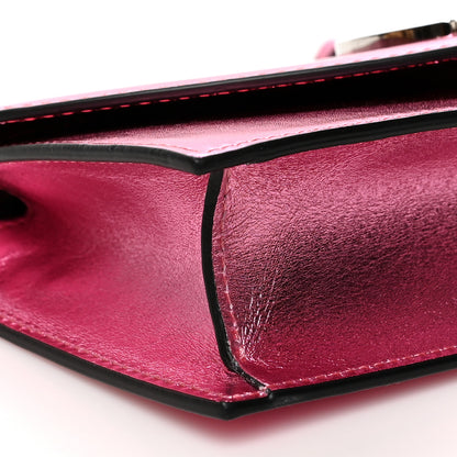 Christian Louboutin Metallic Calfskin Loubi54 Crossbody Clutch Pink 7 of 8