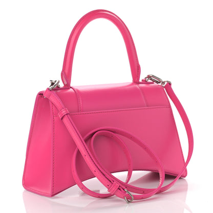 Balenciaga Shiny Box Calfskin Small Hourglass Top Handle Bag Acid Fuchsia 3 of 11