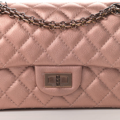 Chanel Metallic Grained Calfskin Quilted 2.55 Reissue Mini Flap Copper Pink 8 of 10