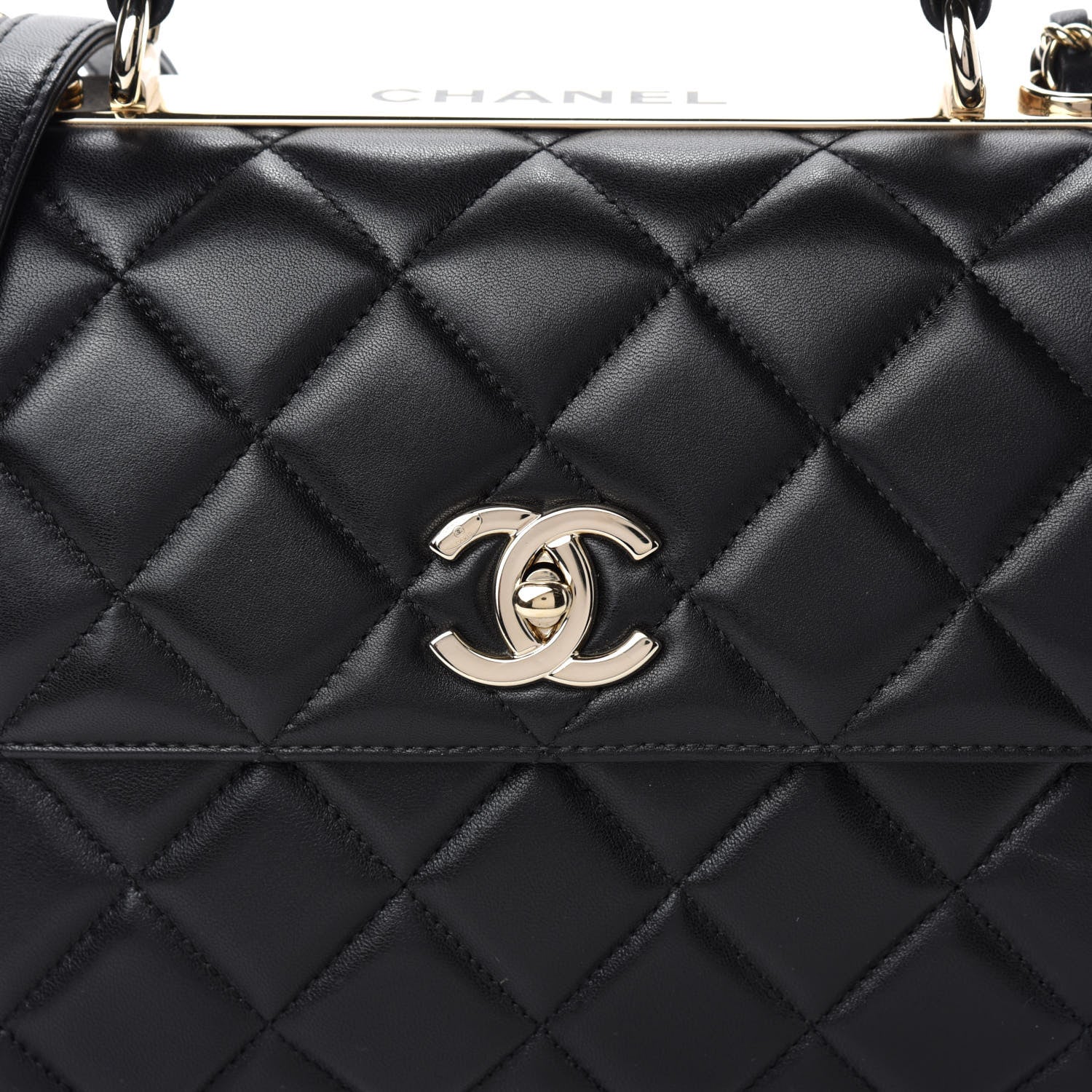 Chanel Lambskin Quilted Small Trendy CC Dual Handle Flap Bag Black 11 of 12