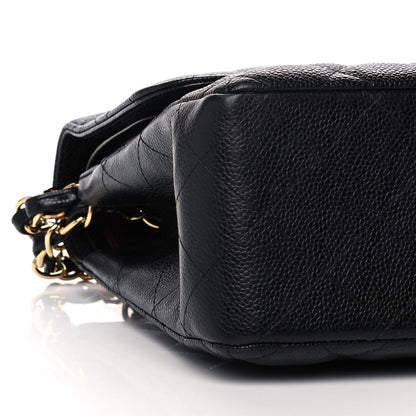 Chanel Caviar Quilted Jumbo Double Flap Black 10 of 11