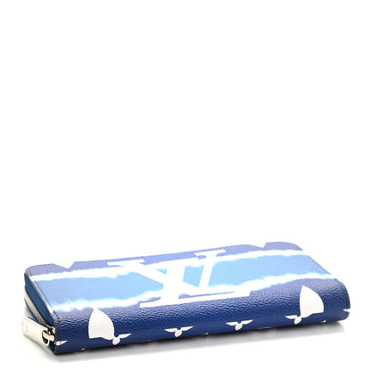 Louis Vuitton Monogram Escale Zippy Wallet Blue 4 of 7