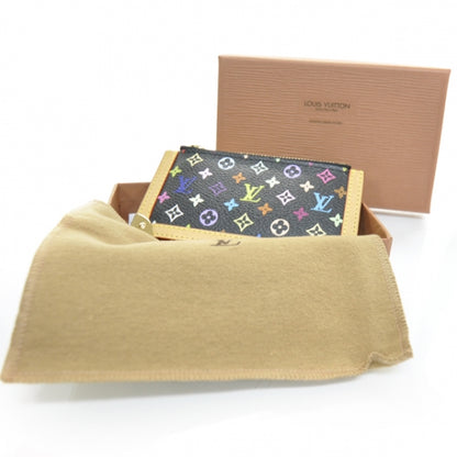 Louis Vuitton Monogram Multicolor Key Pouch Black 6 of 7